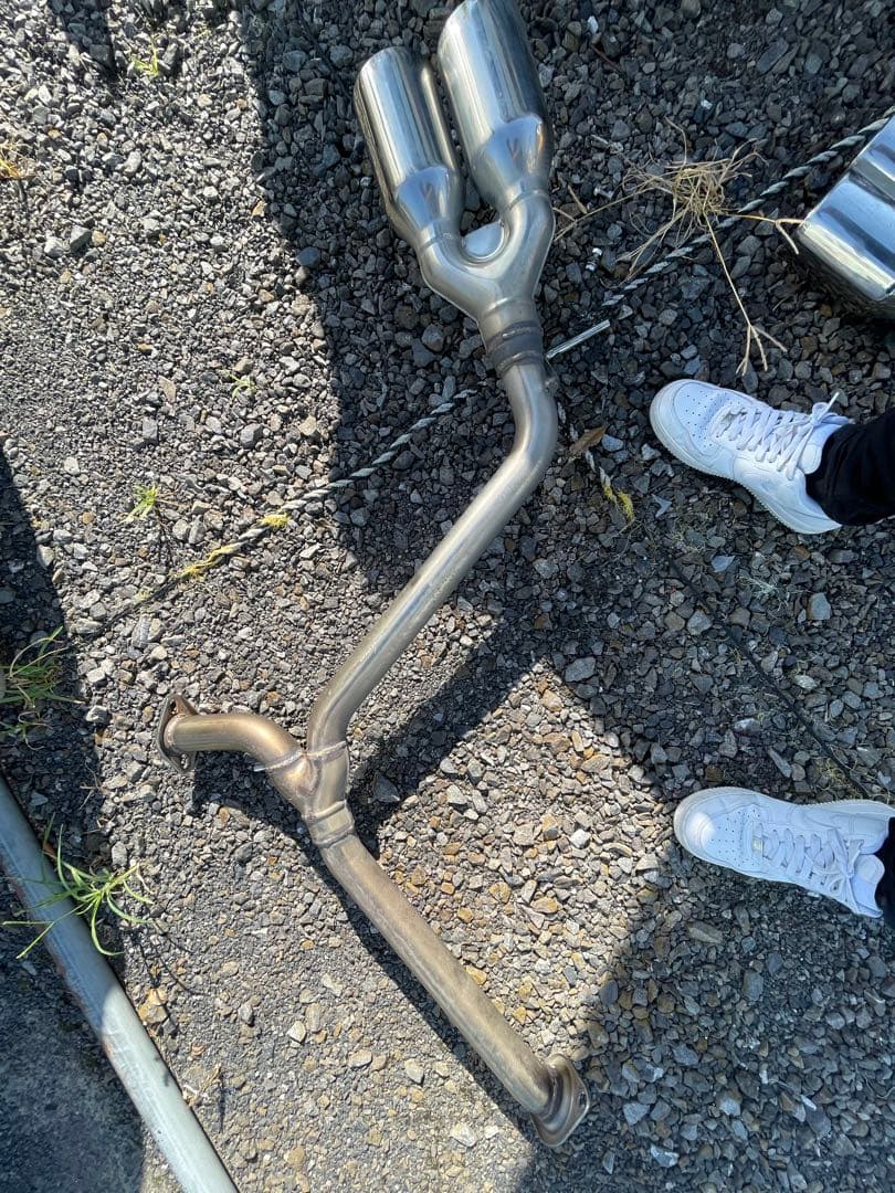 60ハリアー　リアピースマフラー(4本出し)スリーキャッツ　値下げ可