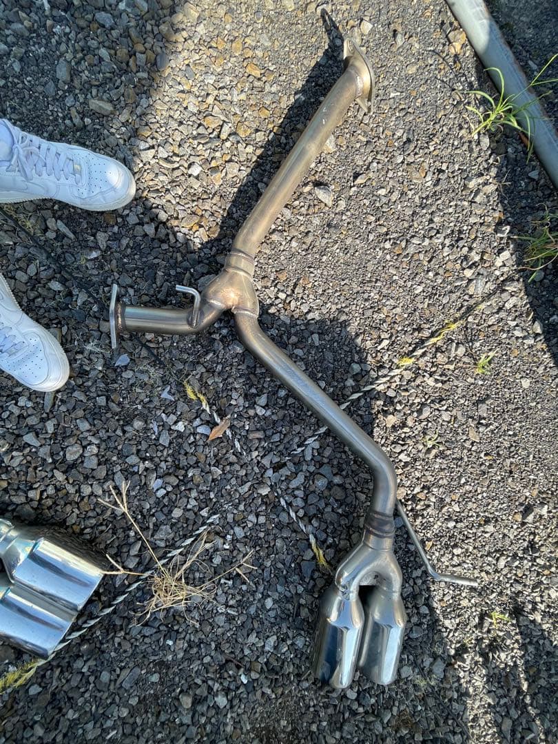 60ハリアー　リアピースマフラー(4本出し)スリーキャッツ　値下げ可