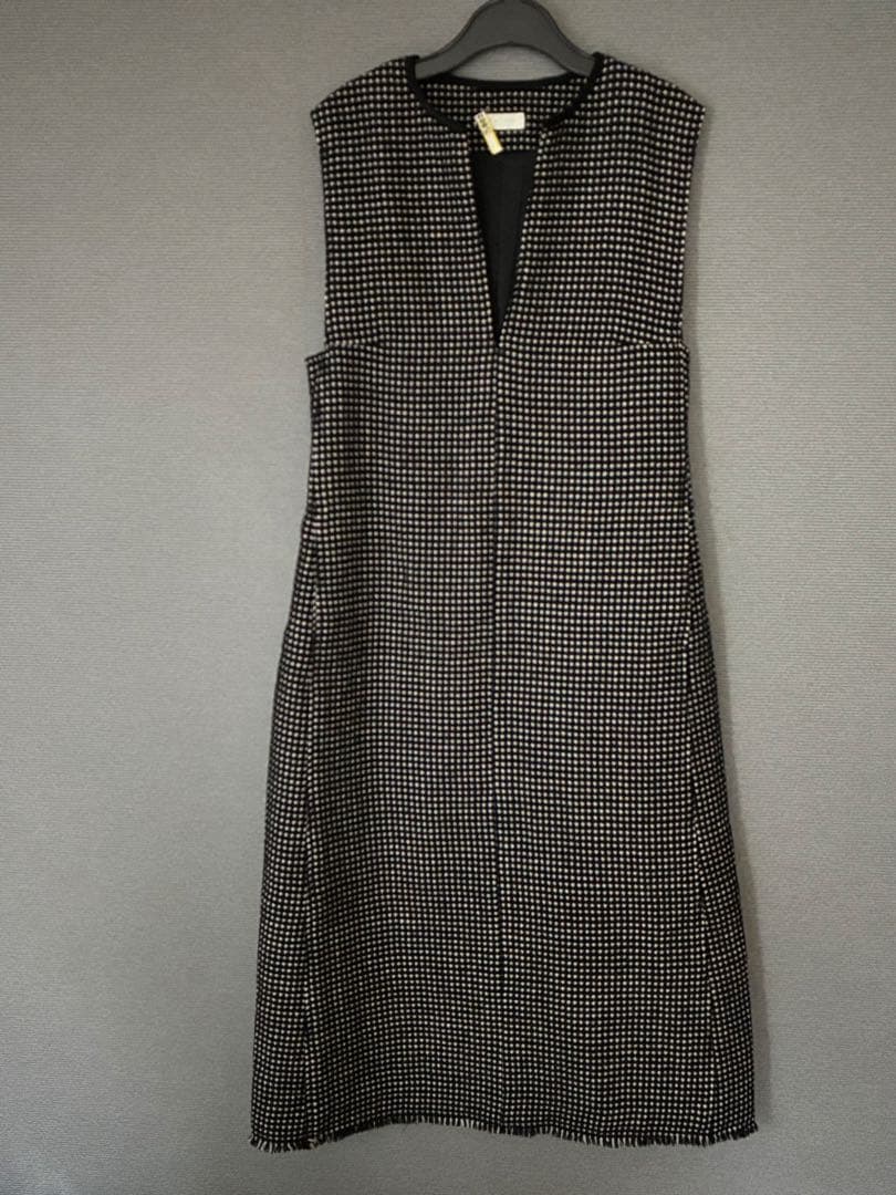 【Ballsey／ボールジィ】ワッフルツイード キーネックワンピース