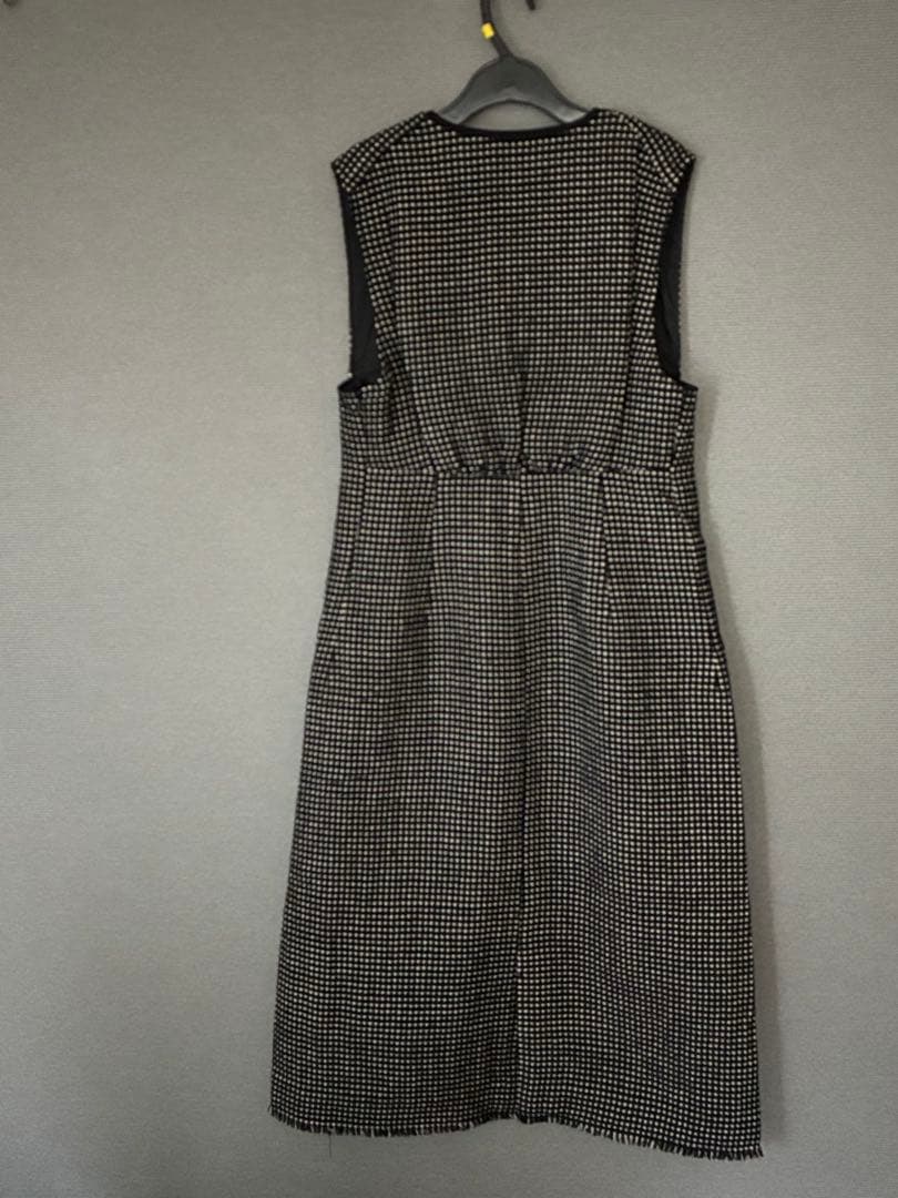 【Ballsey／ボールジィ】ワッフルツイード キーネックワンピース