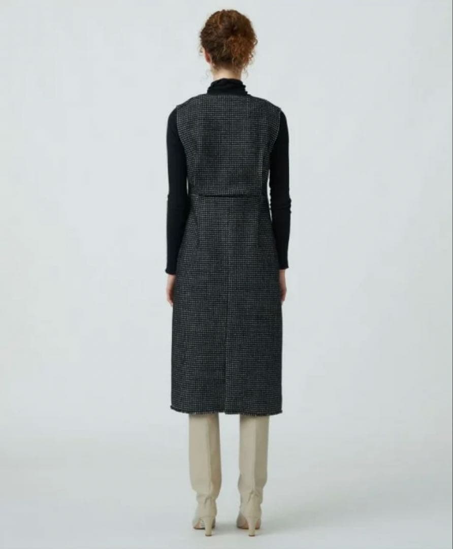 【Ballsey／ボールジィ】ワッフルツイード キーネックワンピース