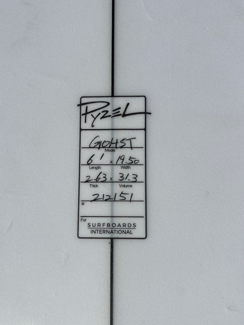 【手渡しのみ】6'1 PYZEL THE GHOST ショートボード