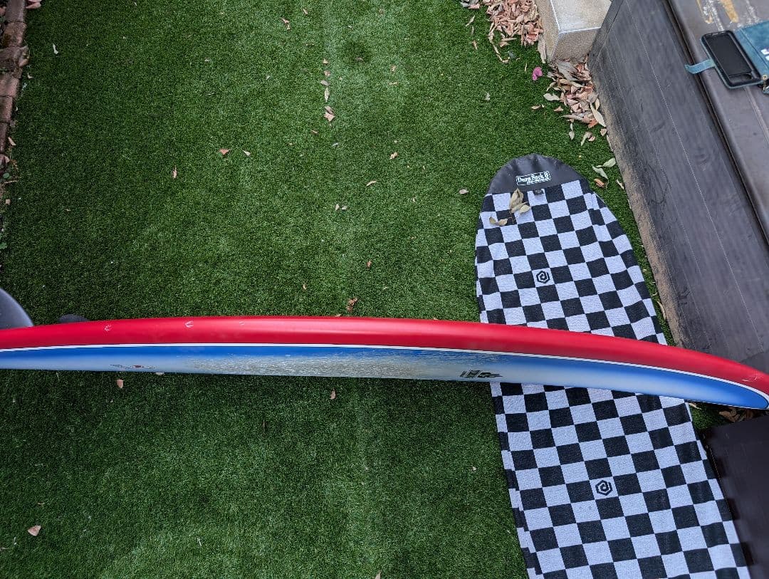 DUALSHIFTサーフボード 6’6”198cm レッド/ブルー