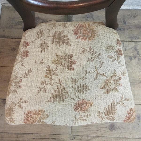 イギリス アンティーク 家具 バルーンバックチェア 椅子 イス 英国 4664d