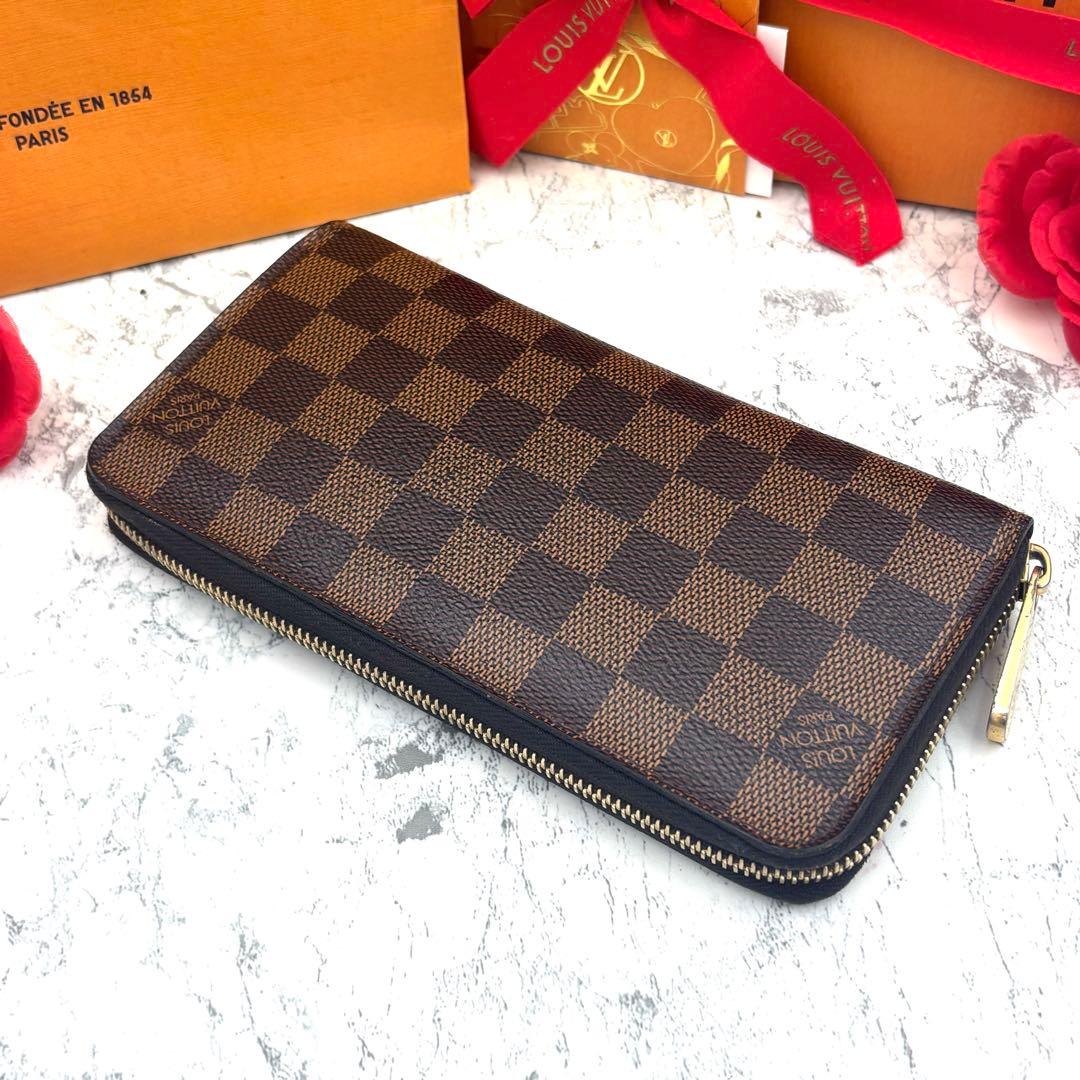 【新型モデル】 ルイヴィトン ダミエ ジッピーウォレット 長財布