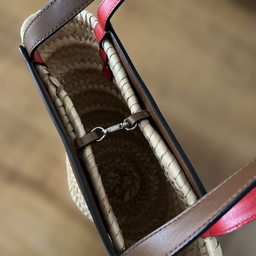 Christian Louboutin かごバッグ ベージュ/ブラウン