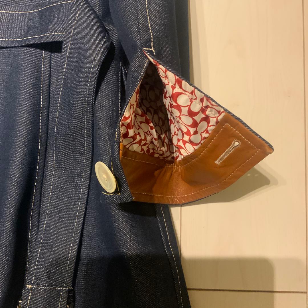 COACHデニムトレンチコート