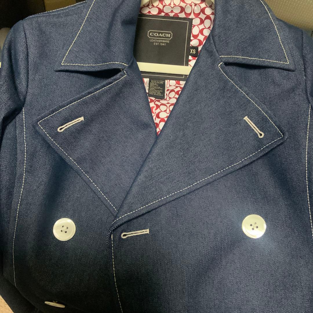 COACHデニムトレンチコート