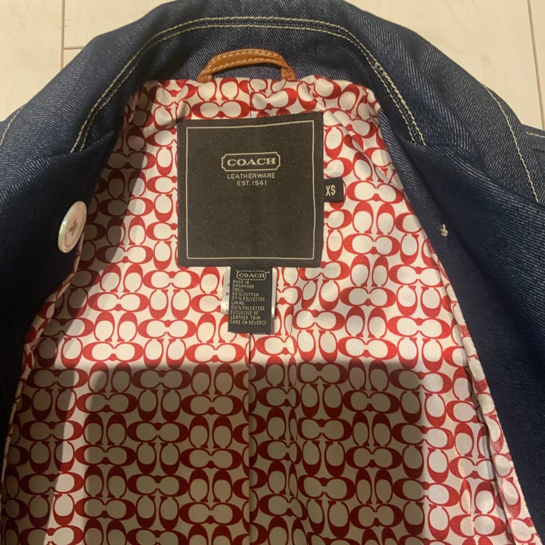 COACHデニムトレンチコート