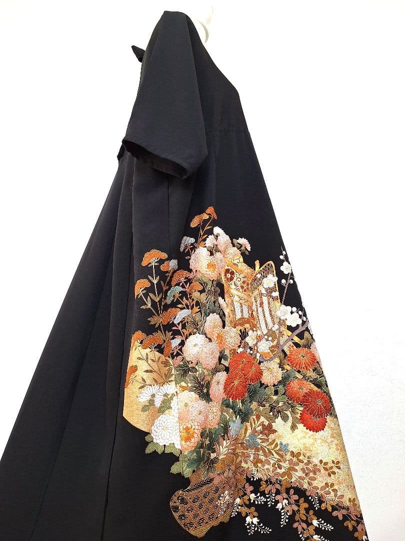 着物リメイクワンピース3651