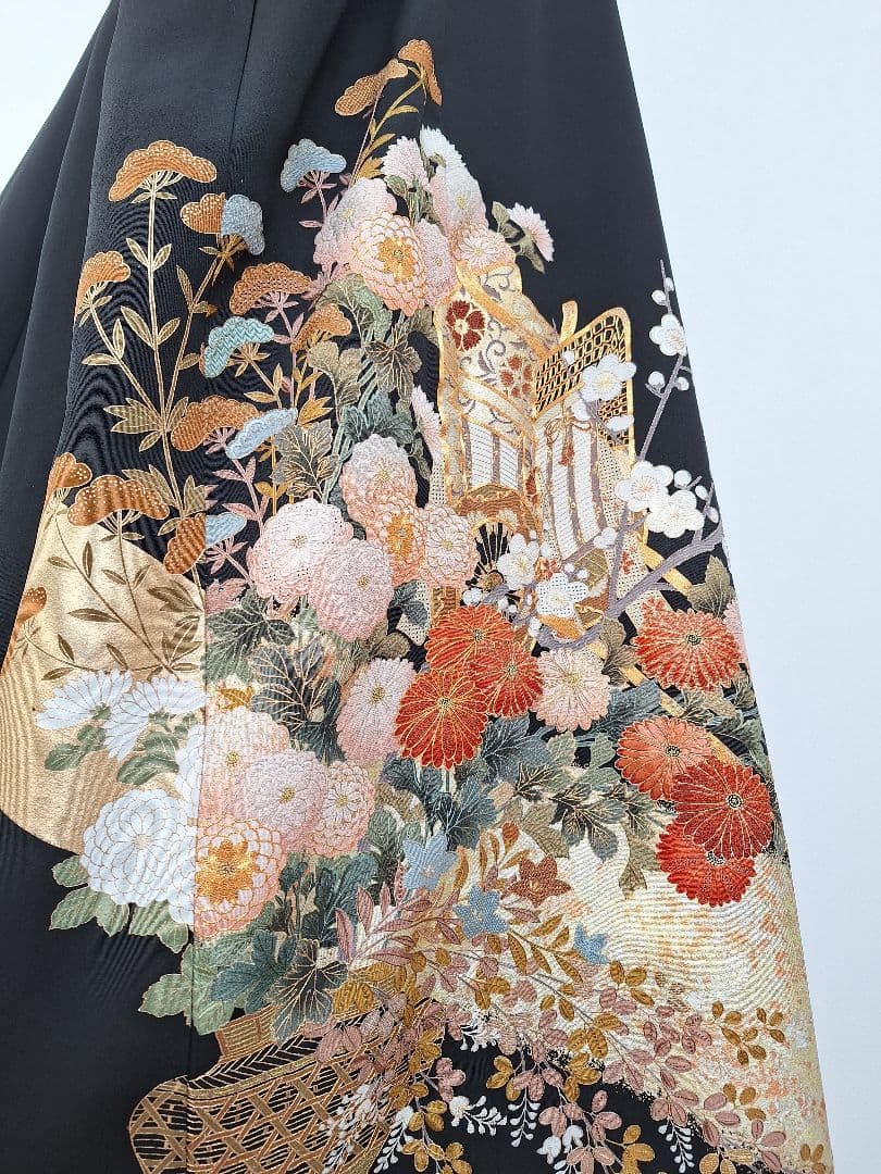 着物リメイクワンピース3651