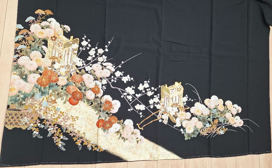 着物リメイクワンピース3651