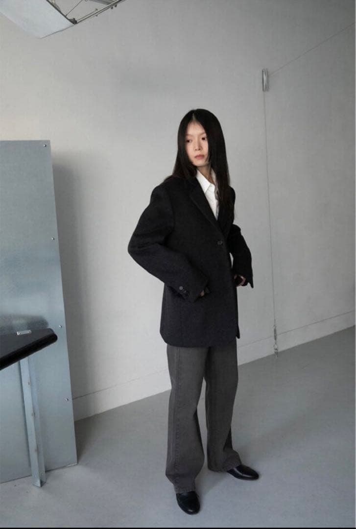 ジャケット・アウター OHOTORO Hanging 2way jacket/charcoal