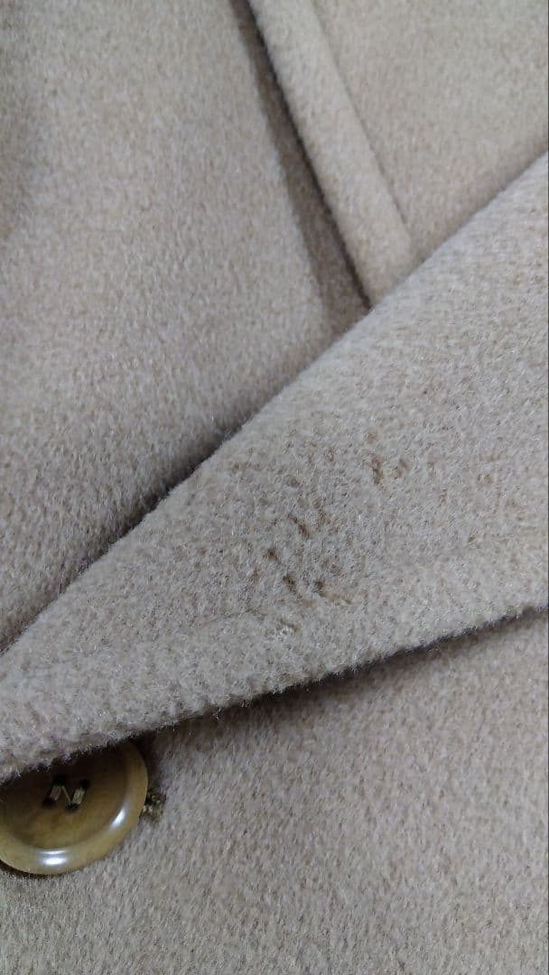 Max Mara ピュアウール キャメル　ガウンコート 38 上質　ベルテッド