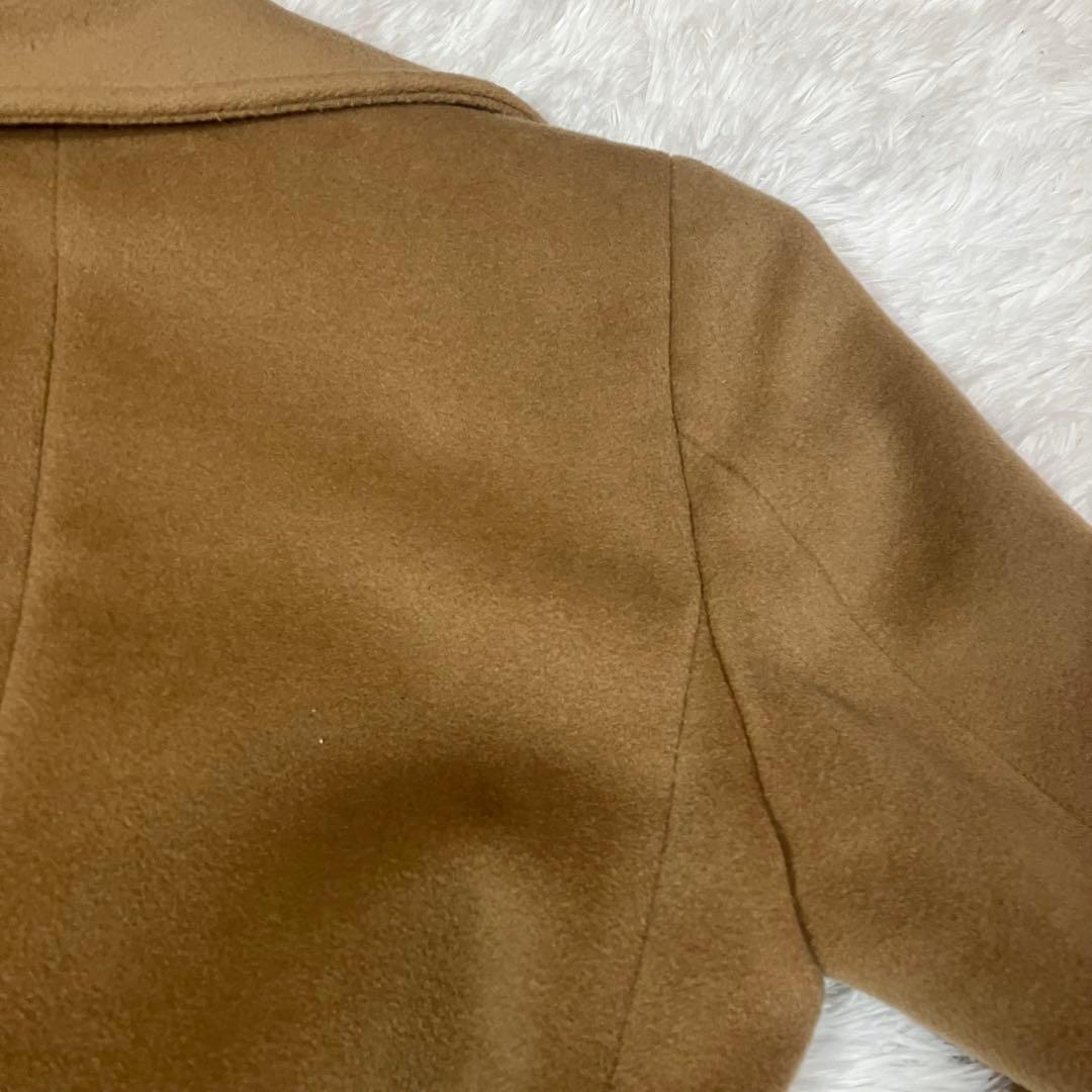 Max Mara ピュアウール キャメル　ガウンコート 38 上質　ベルテッド