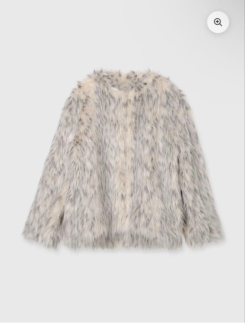 eimy ニュアンスミックスフェイクファージャケット