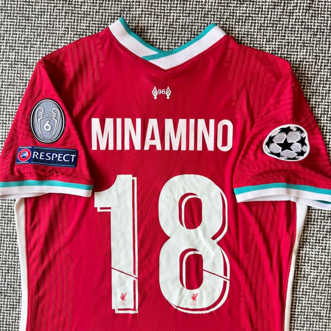 【CLフルパッチ＆選手支給用】南野拓実 ＃１８ リヴァプール ２０／２１（H）