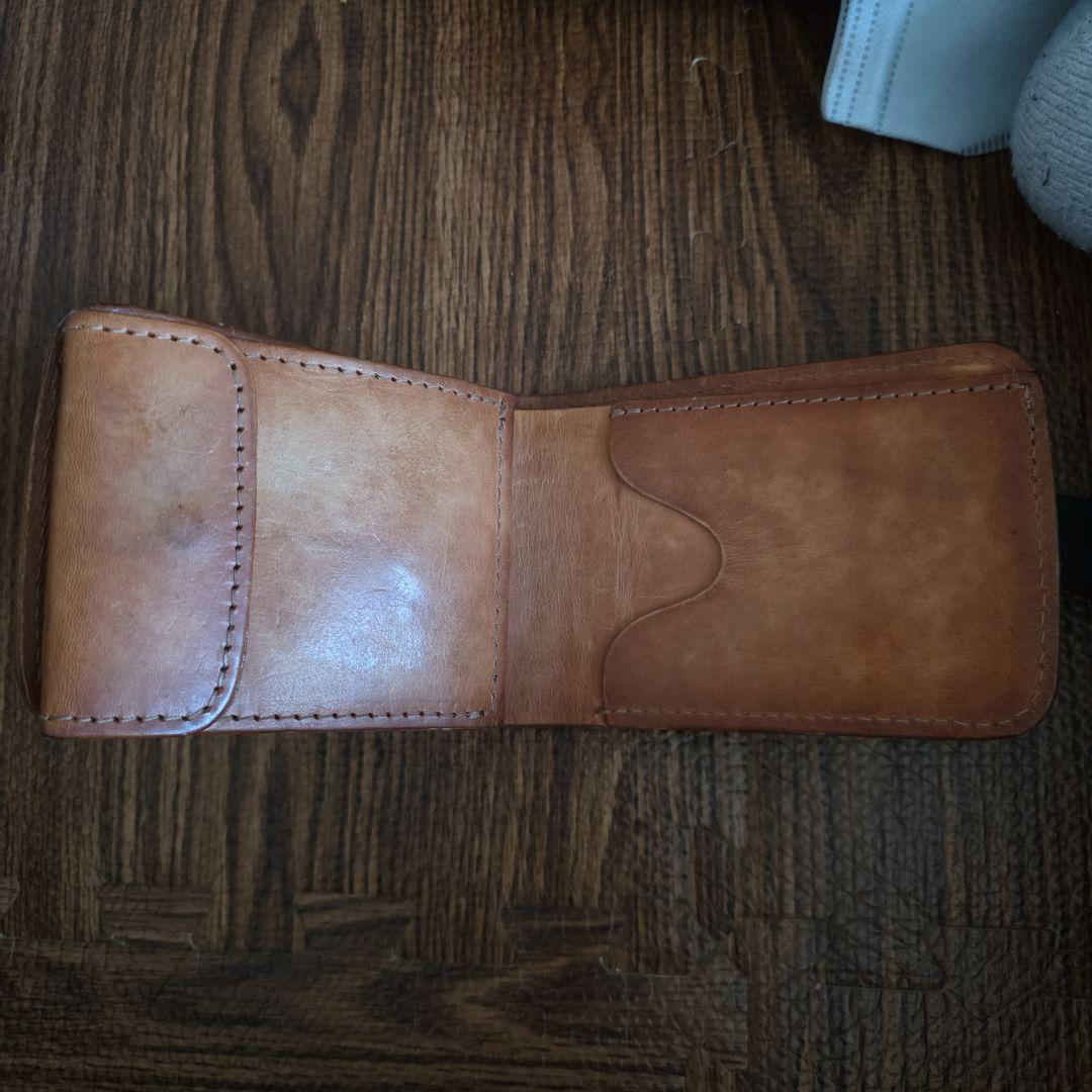 アルズニ　レザー二つ折り財布　本革　キジさん用