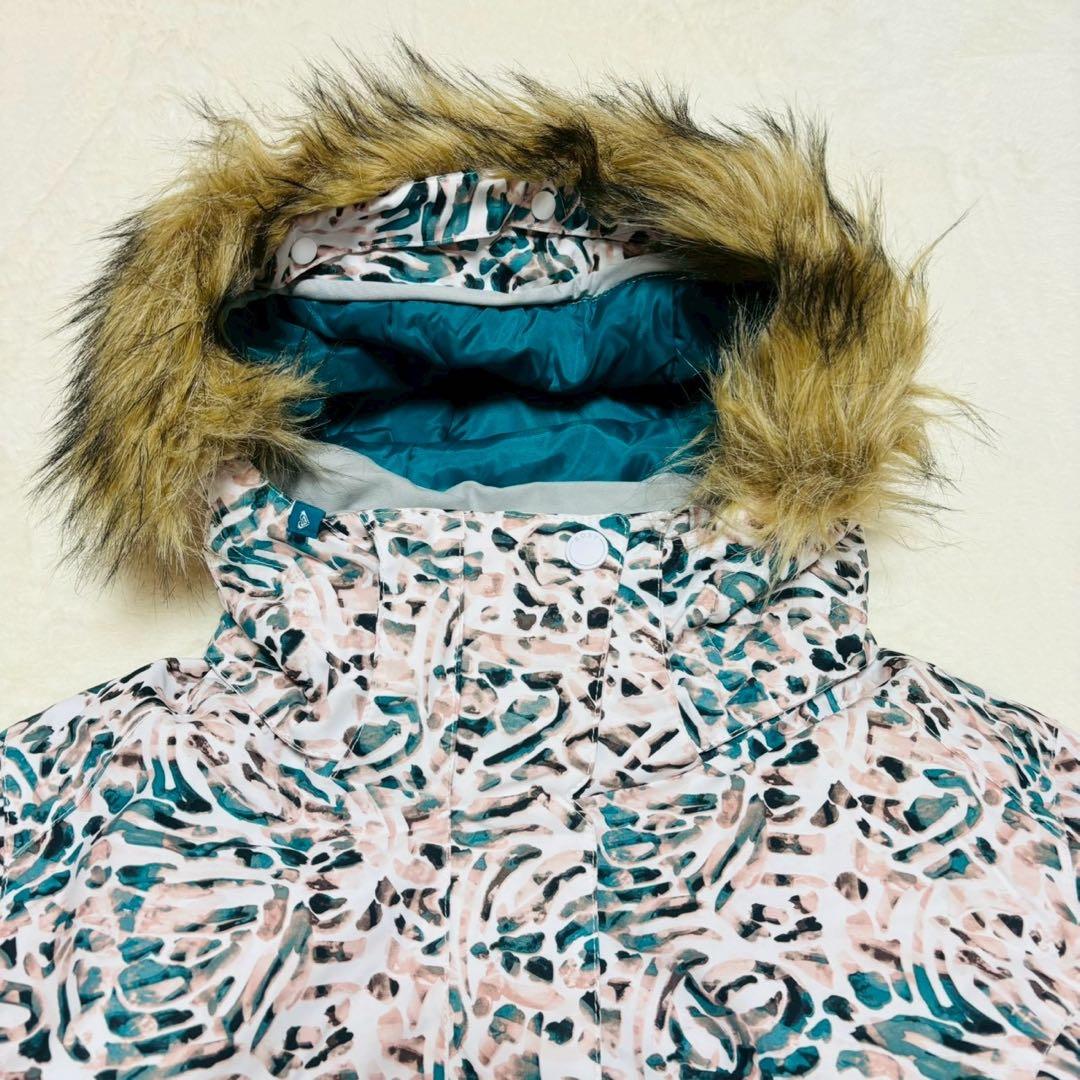 新品・タグ付き◆ROXY◆スノボウェア/フード付きダウン 2way アウトドア