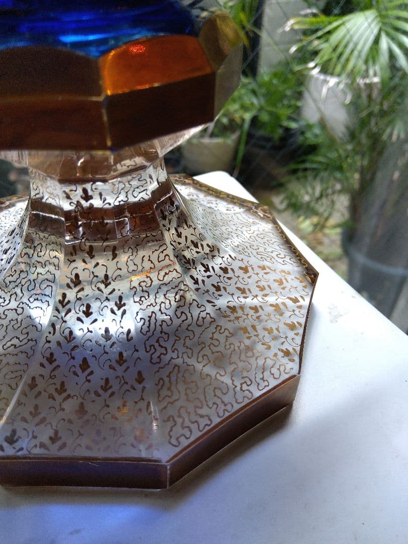 中古 BOHEMIA ボヘミア チェコスロバキア製 花瓶ヴィンテージ送料無料