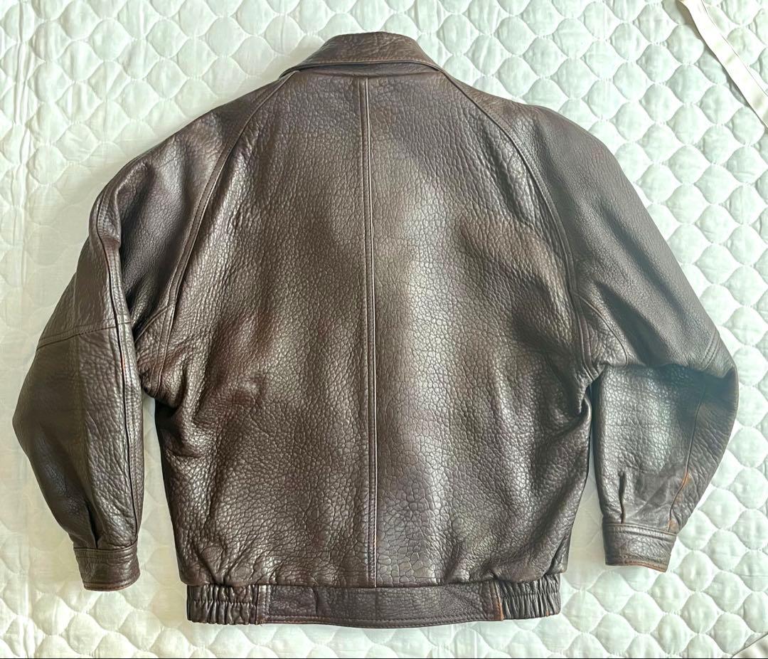 【レザージャケット】G-1 タイプMサイズ 濃茶色 2way 3シーズン着用可