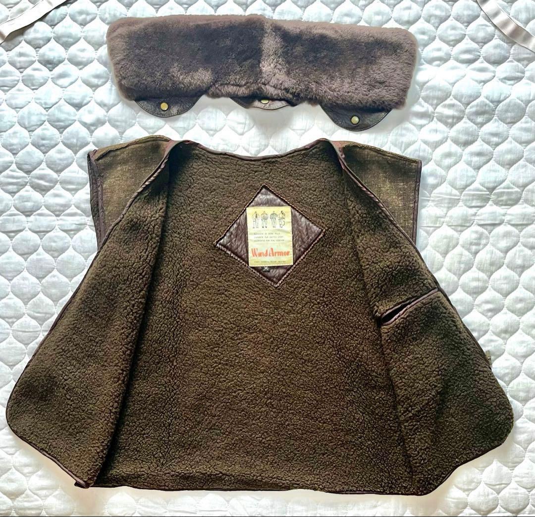 【レザージャケット】G-1 タイプMサイズ 濃茶色 2way 3シーズン着用可