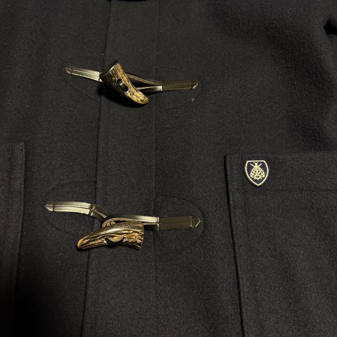 美品 オーシバル ネイビー ダッフルコート フード付き サイズ4