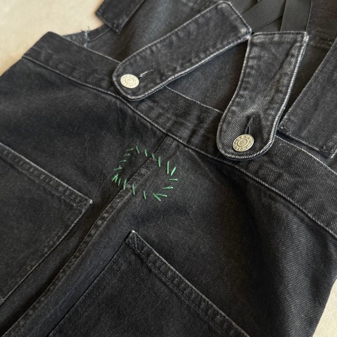 【本日限定価格✨】RonHerman ヴィンテージ加工 オーバーオール 黒デニム