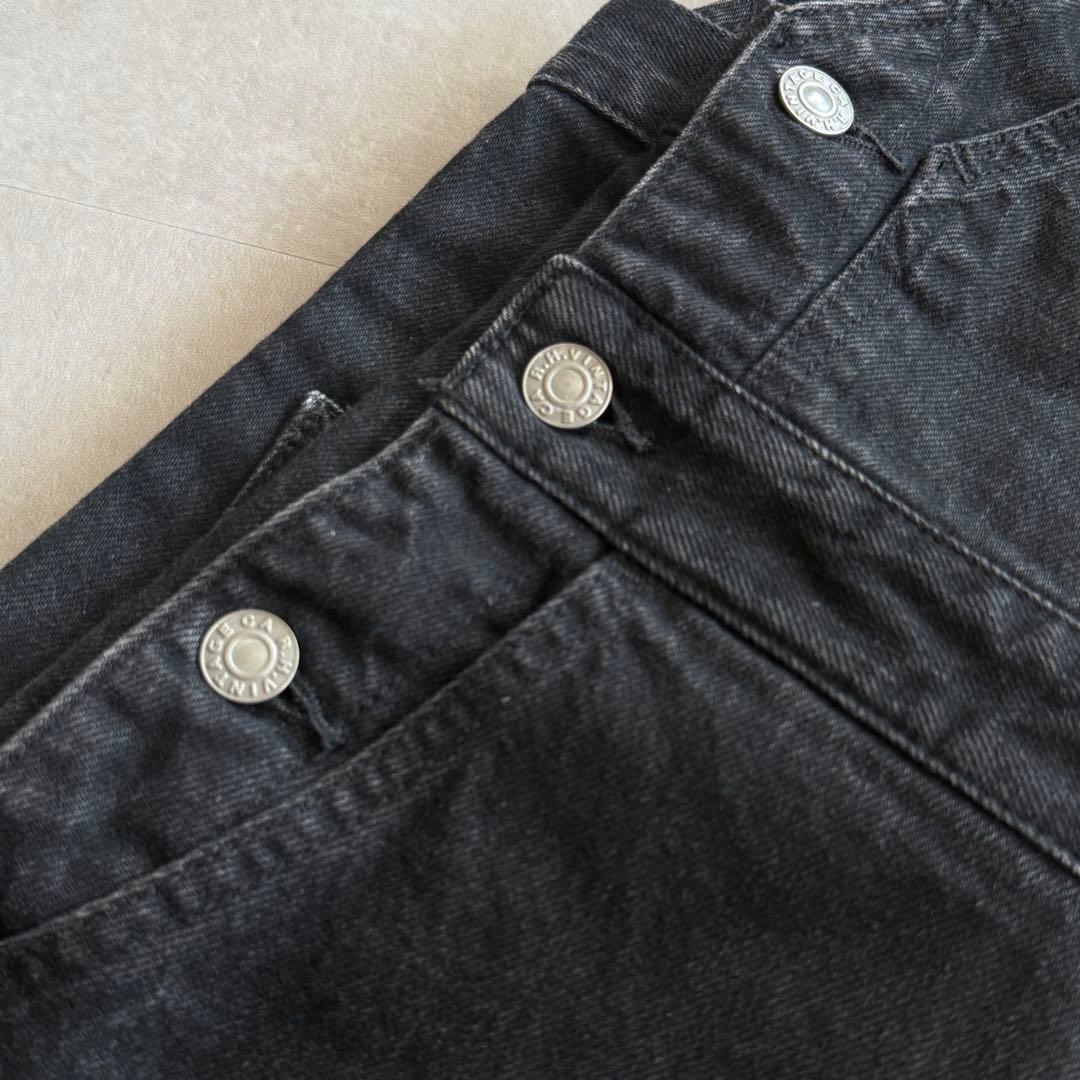 【本日限定価格✨】RonHerman ヴィンテージ加工 オーバーオール 黒デニム