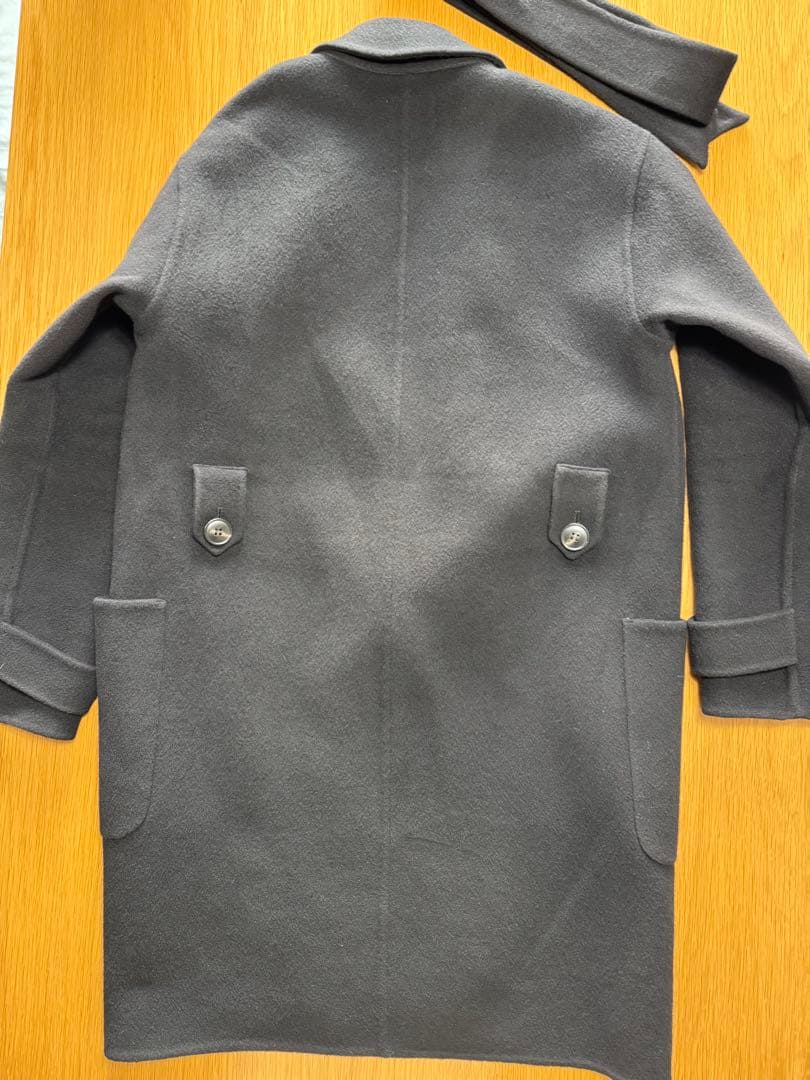 Sezane セザンヌ ダブルフェイス ウール コート ブラック