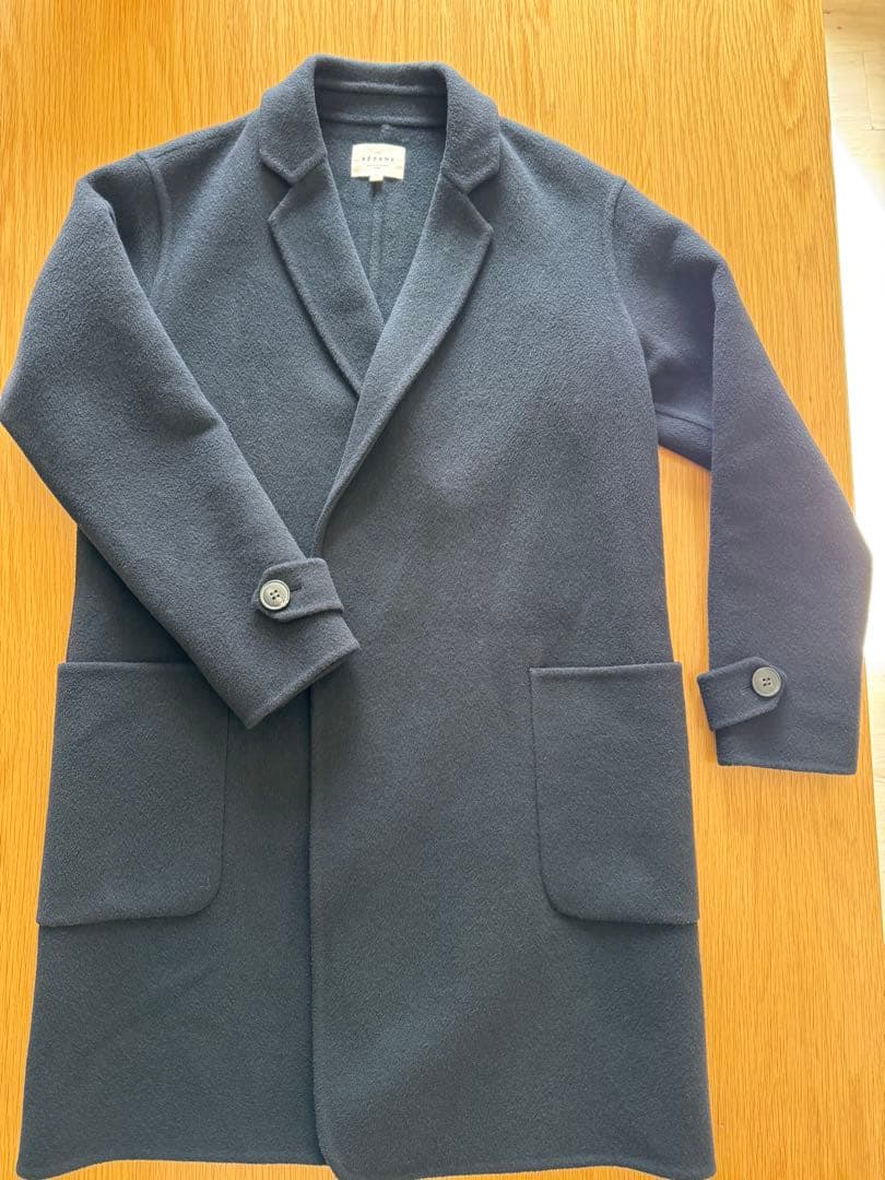 Sezane セザンヌ ダブルフェイス ウール コート ブラック