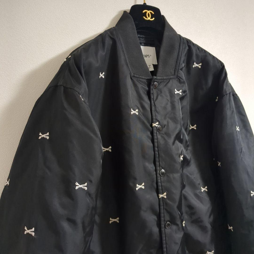 WTAPS CROSS BONE TEAM JACKET 黒 クロスボーン