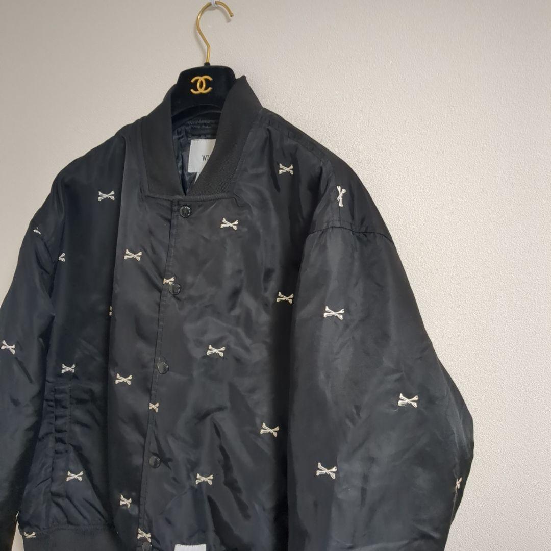 WTAPS CROSS BONE TEAM JACKET 黒 クロスボーン