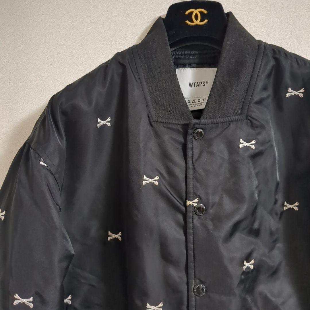 WTAPS CROSS BONE TEAM JACKET 黒 クロスボーン