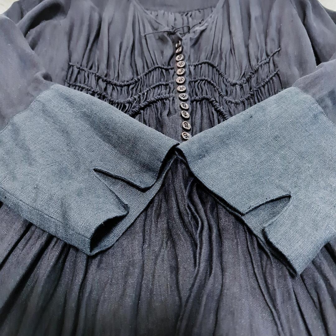 【美品】Hallelujah 羊使いのローブ ワンピース リネン 黒