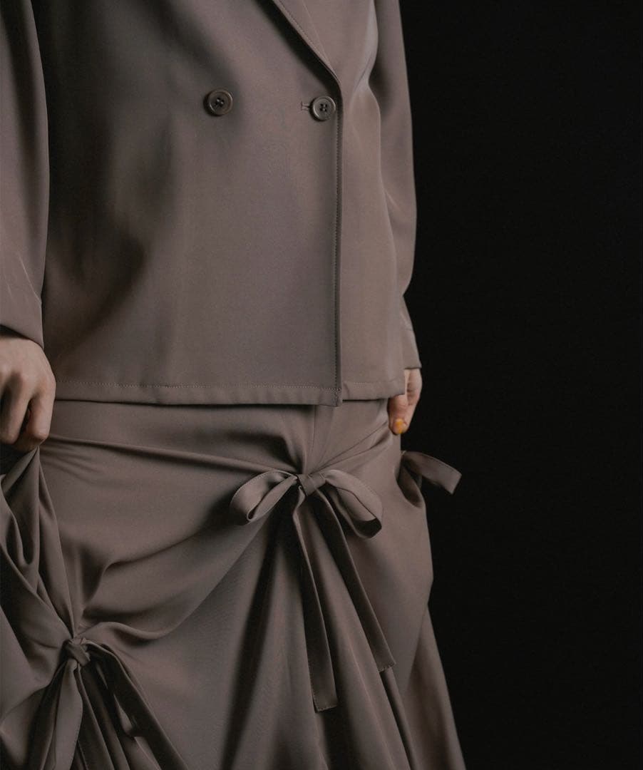 et.UNIVER Frourish attached dress S ブラウン