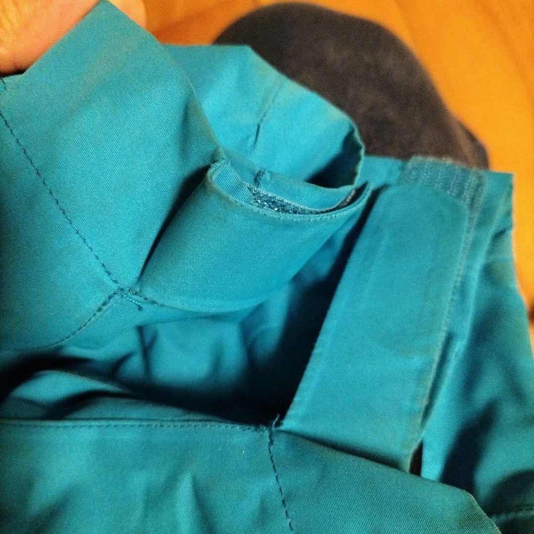 patagonia フード付きスキーウェア　ターコイズブルー　サイズL