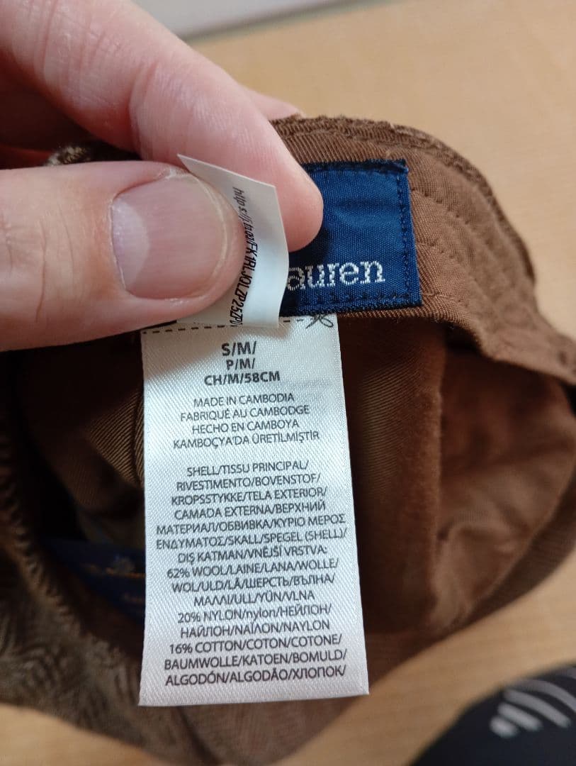 ポロラルフローレン　ツイード ニュースボーイ キャップ　新品　 RRL