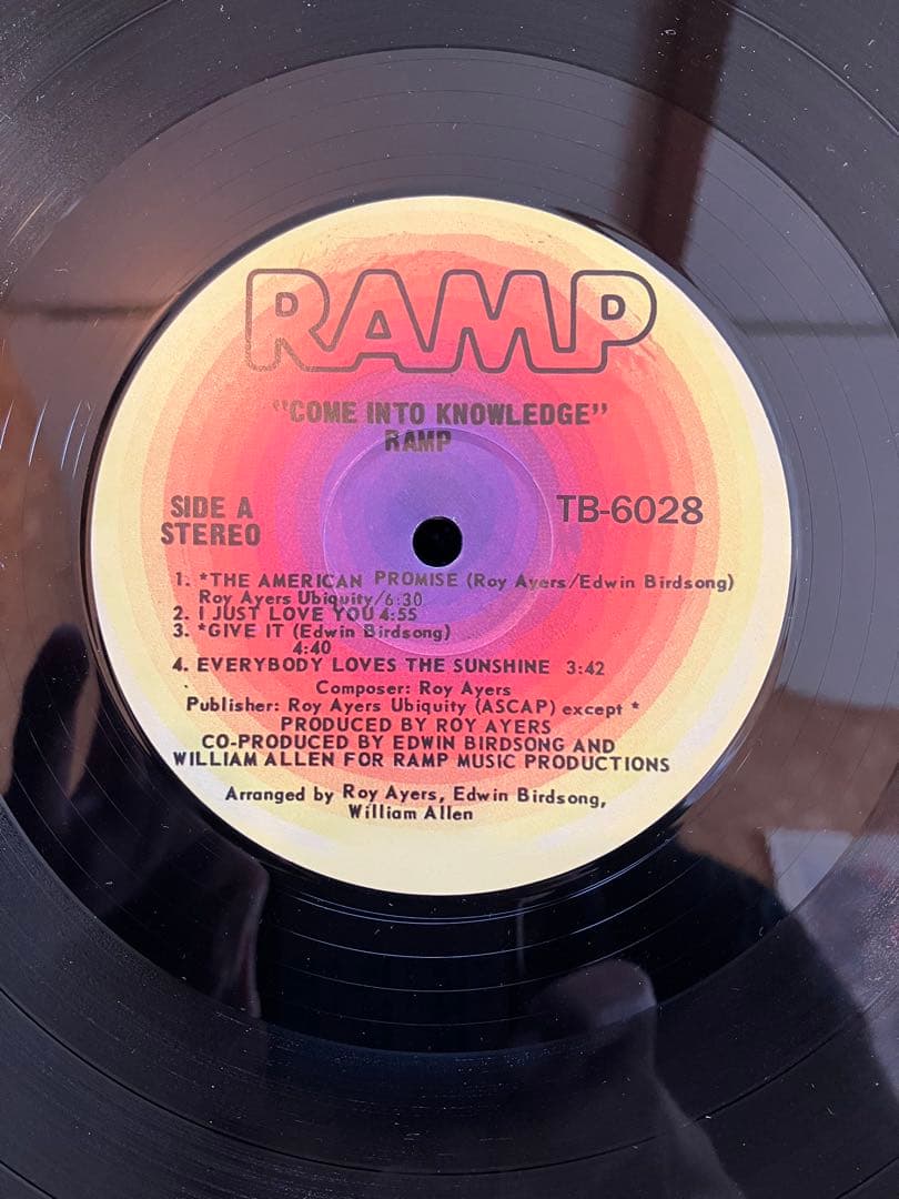 RAMP COME INTO KNOWLEDGE レコード