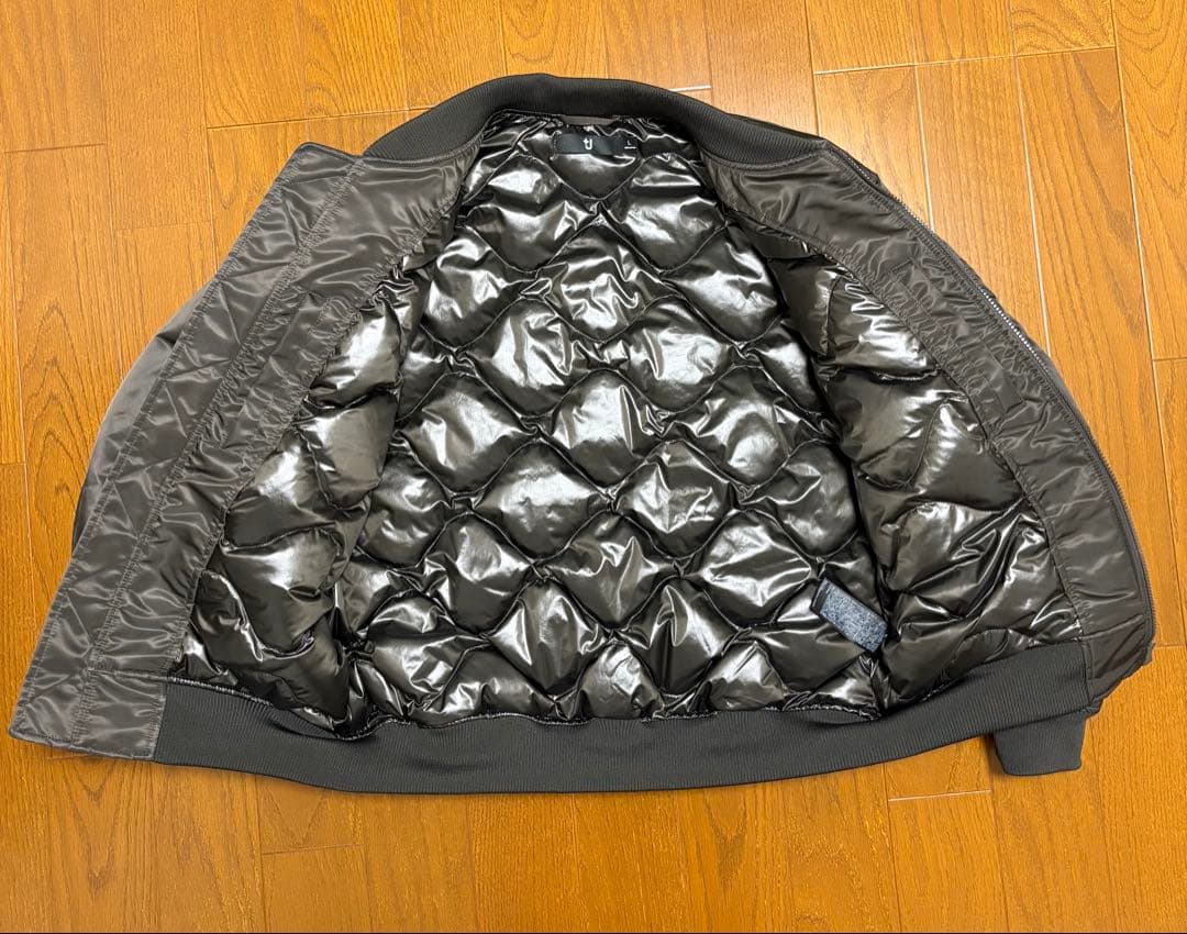 ユニクロ +J ハイブリッドダウンオーバーサイズMA-1 グレー Lサイズ