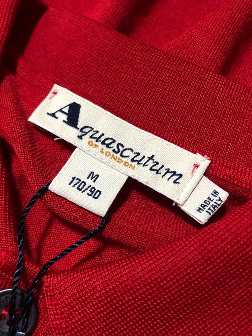 イタリア製 AquaScutum L/S Polo Shirts ポロシャツ