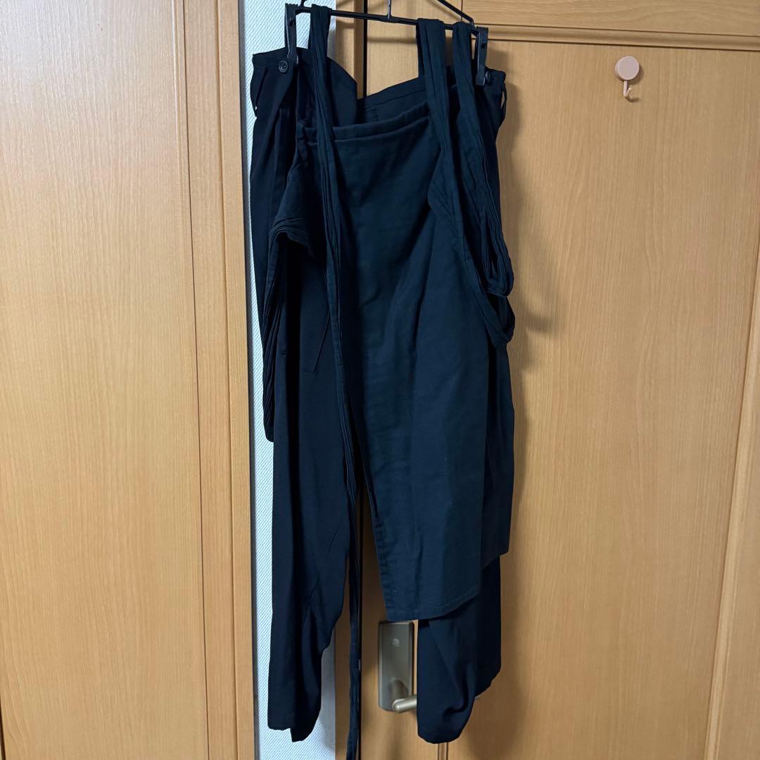 Yohji Yamamoto Pour Homme ウールギャバジン腰巻きパンツ