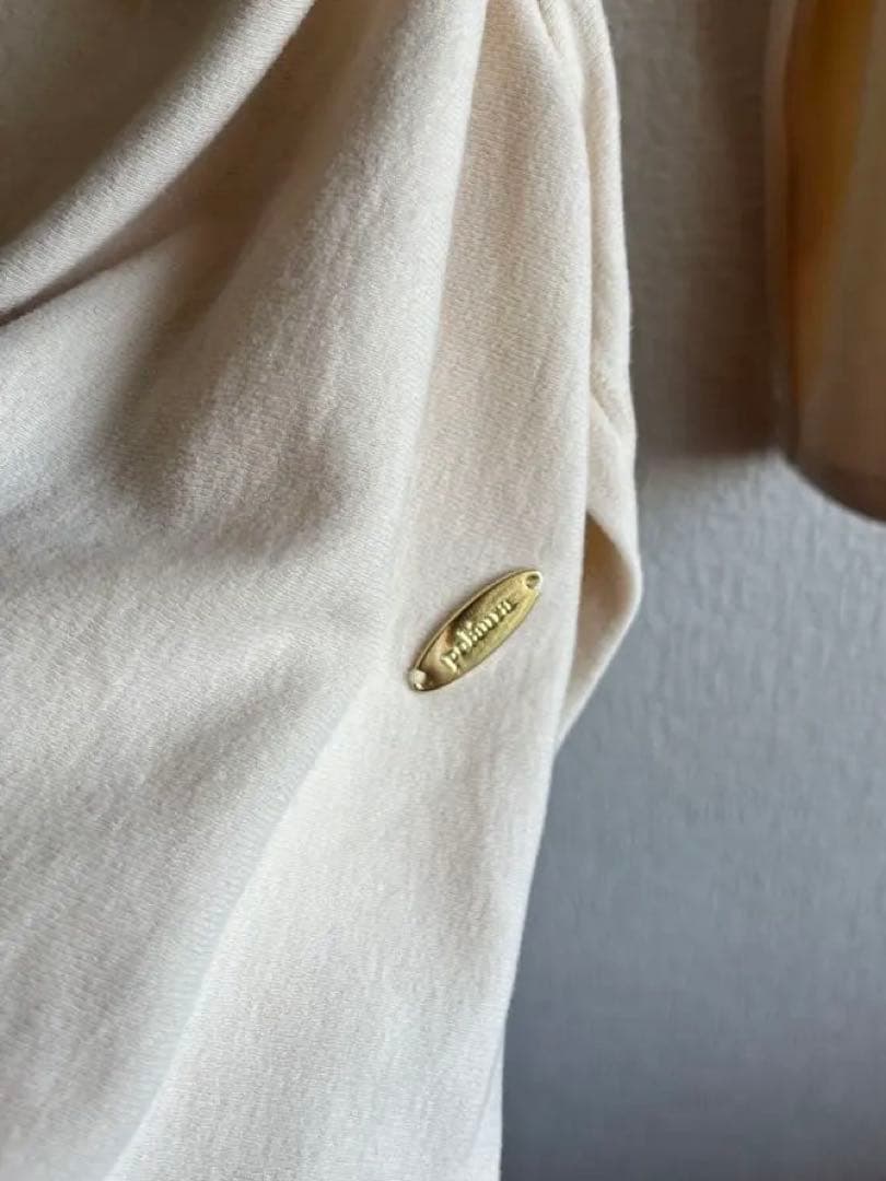 【新品未使用】polaura アシンメトリードレープロングスリーブトップス