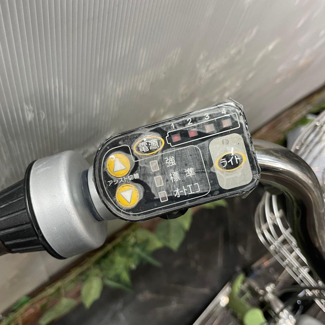 【65】電動自転車 ブリヂストン BEAUTE ボーテ 黄緑 3人乗り対応