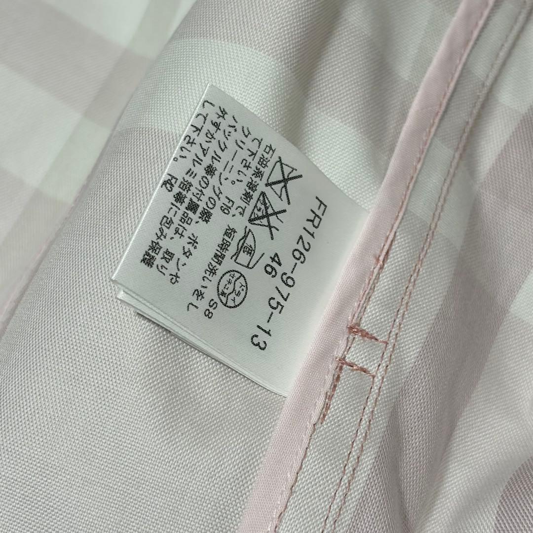 美品バーバリーロンドン　トレンチコート　メガチェック　46 ピンク