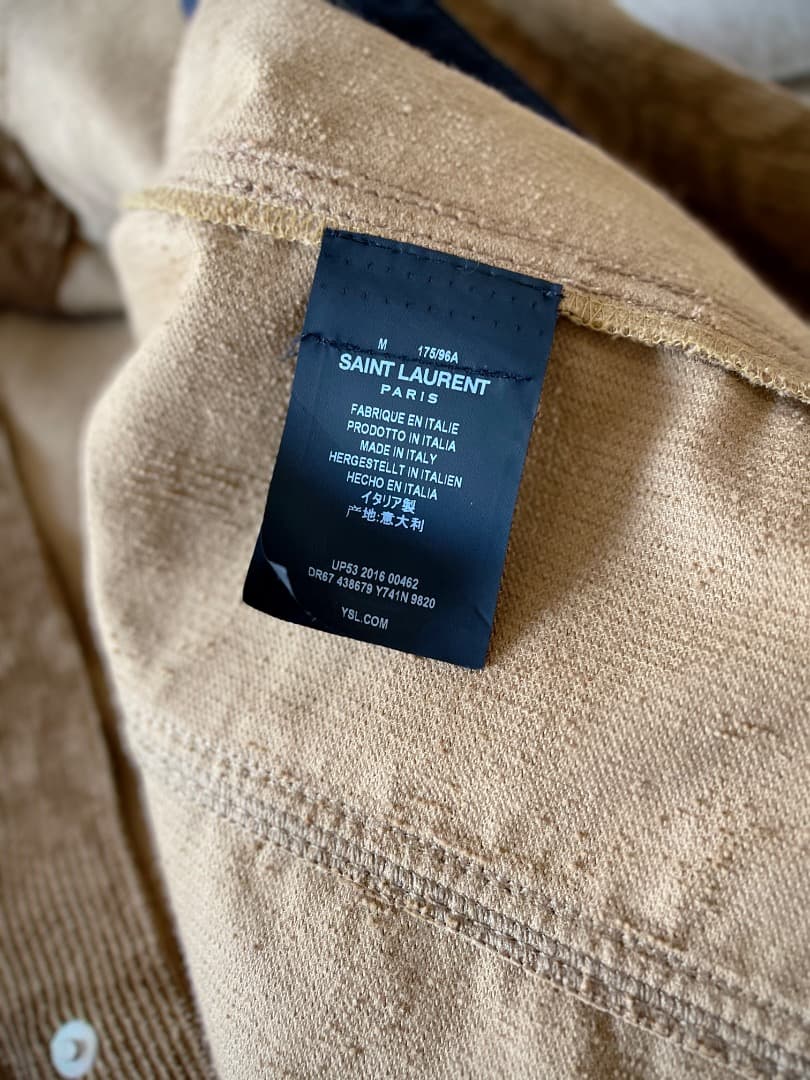 SAINT LAURENT 16AW ウエスタン ジャケット パイソンプリント