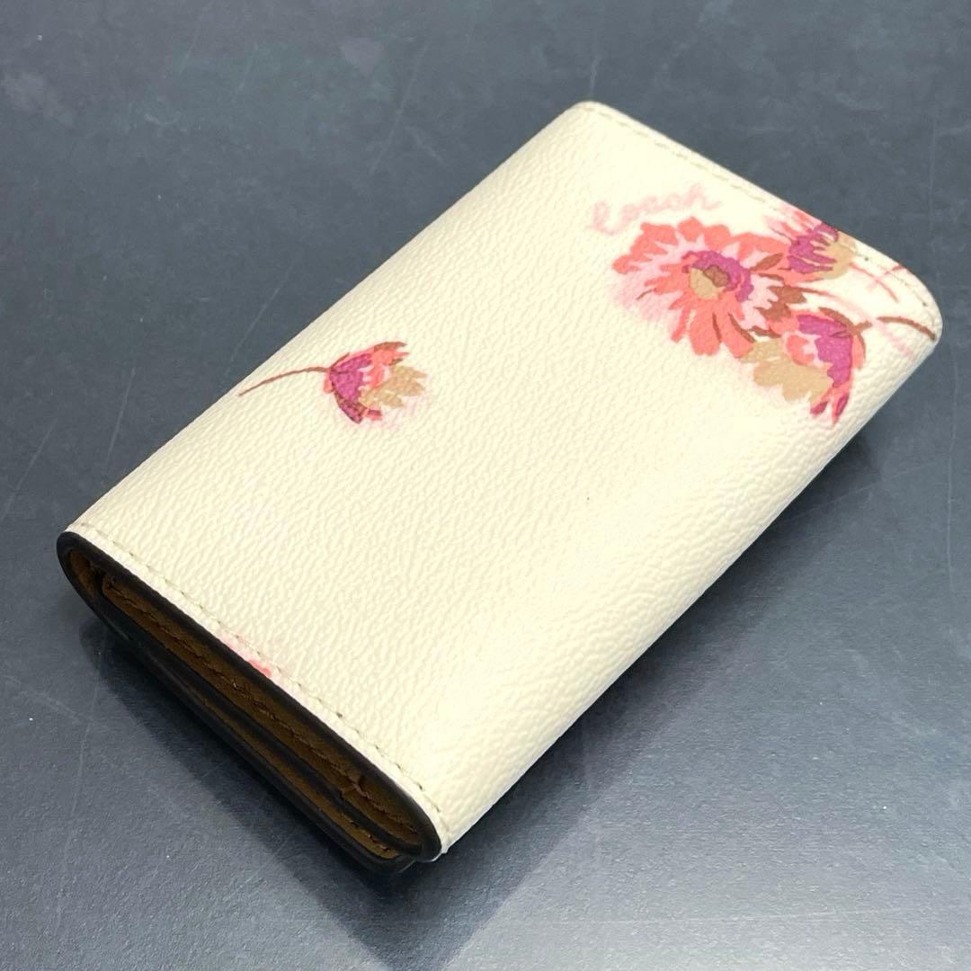 COACH/コーチ/花柄/PVCレザー/キーケース/未使用品
