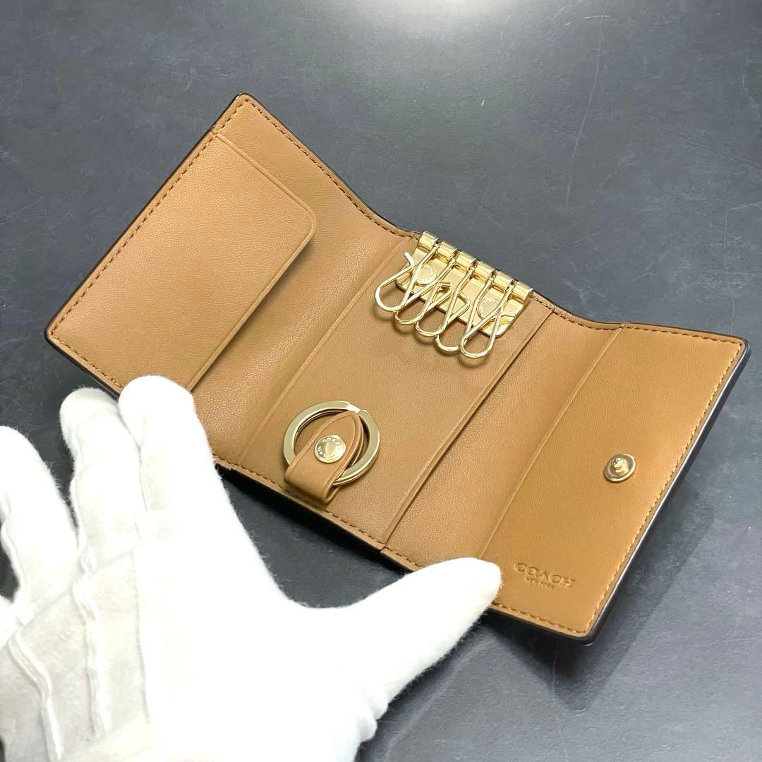 COACH/コーチ/花柄/PVCレザー/キーケース/未使用品