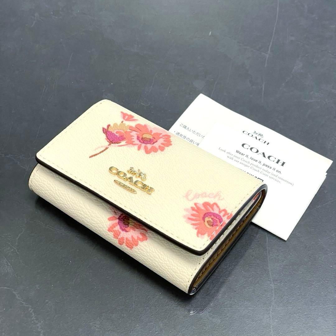 COACH/コーチ/花柄/PVCレザー/キーケース/未使用品