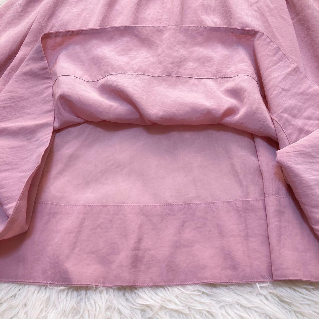 極美品✨アナイ ライトローンギャザーフレアワンピース ペチコート付き